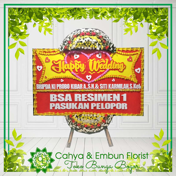 Bunga Papan Wedding 004