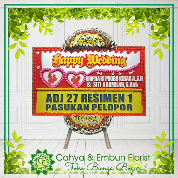 Bunga Papan Wedding 003